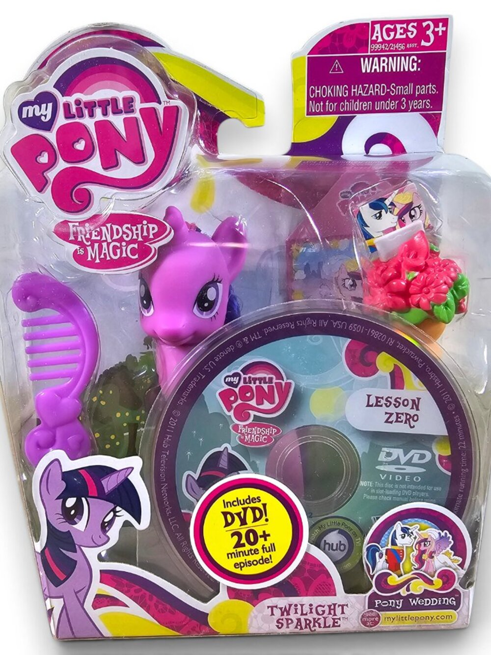 Hasbro My Little Pony Twilight Sparkle Pony Wedding G4 Figure w/ DVD NEW MLP